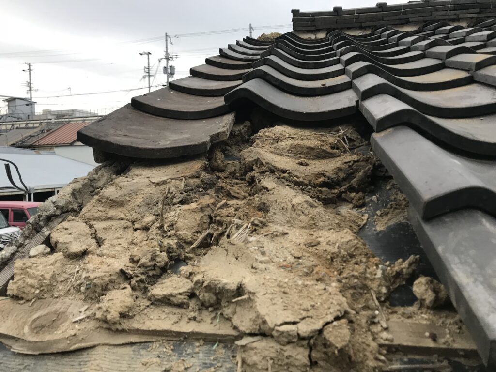 屋根の台風被害