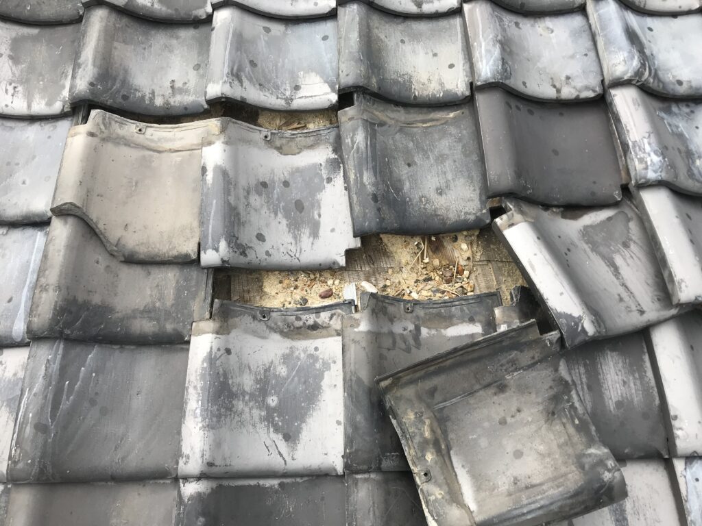 屋根の台風被害